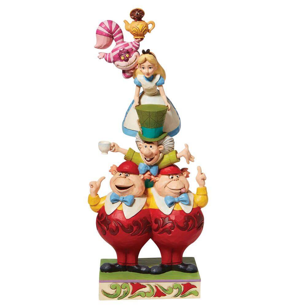  Disney Traditions Alice in Wonderland Figure Tower 