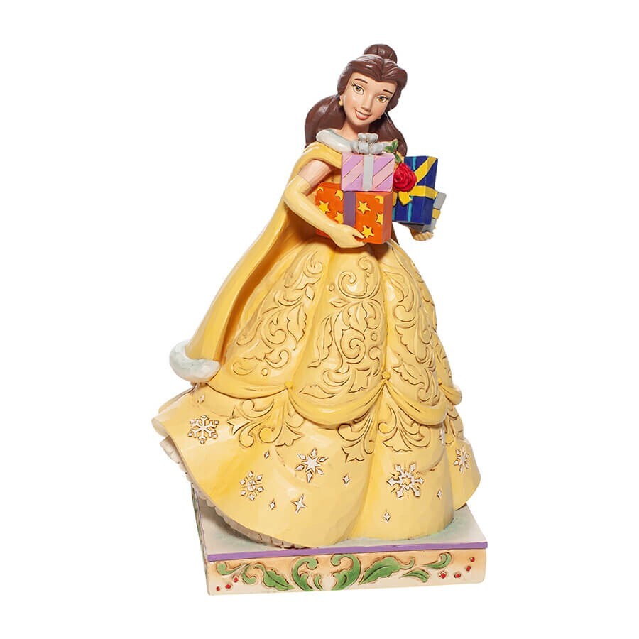  Disney Traditions Christmas Cinderella & Belle Ornaments 