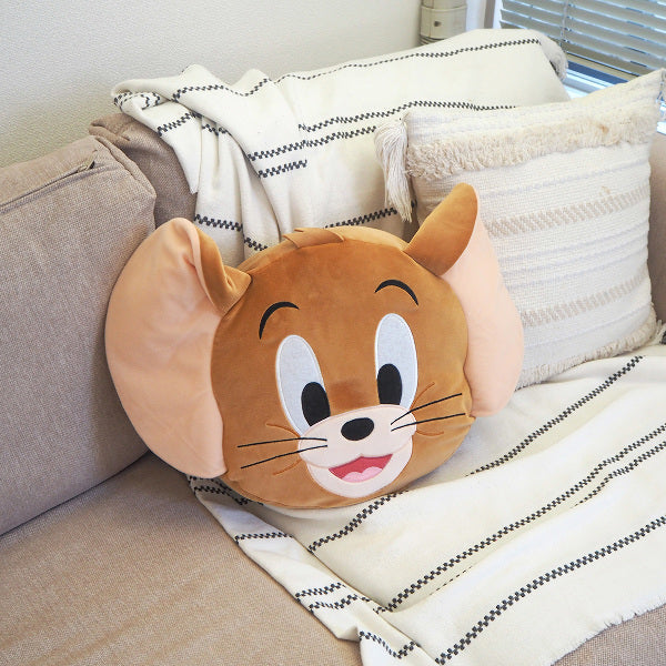 TOM&JERRY Face Pillow (Nibbles/Tom/Jerry)