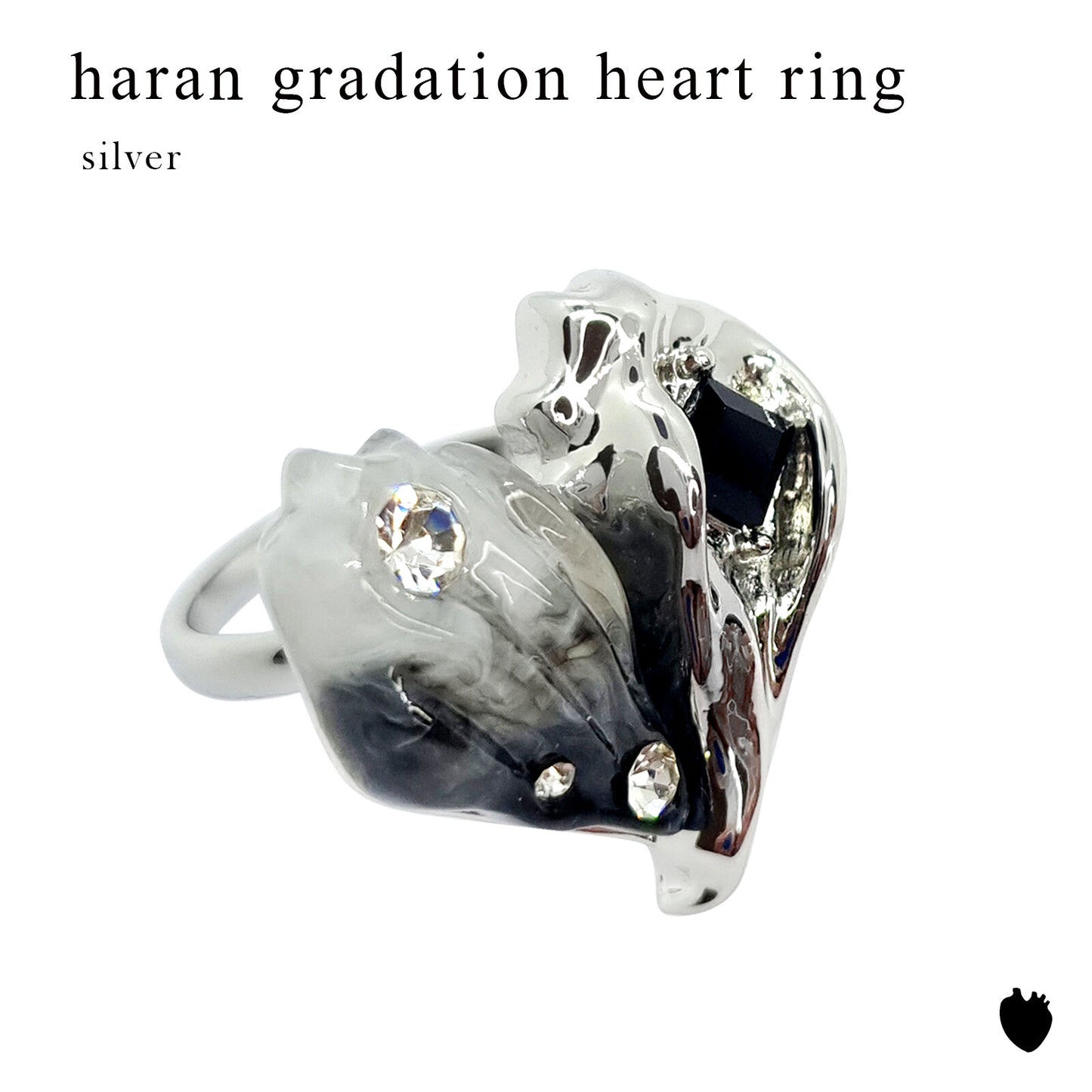 Gradient Heart Ring