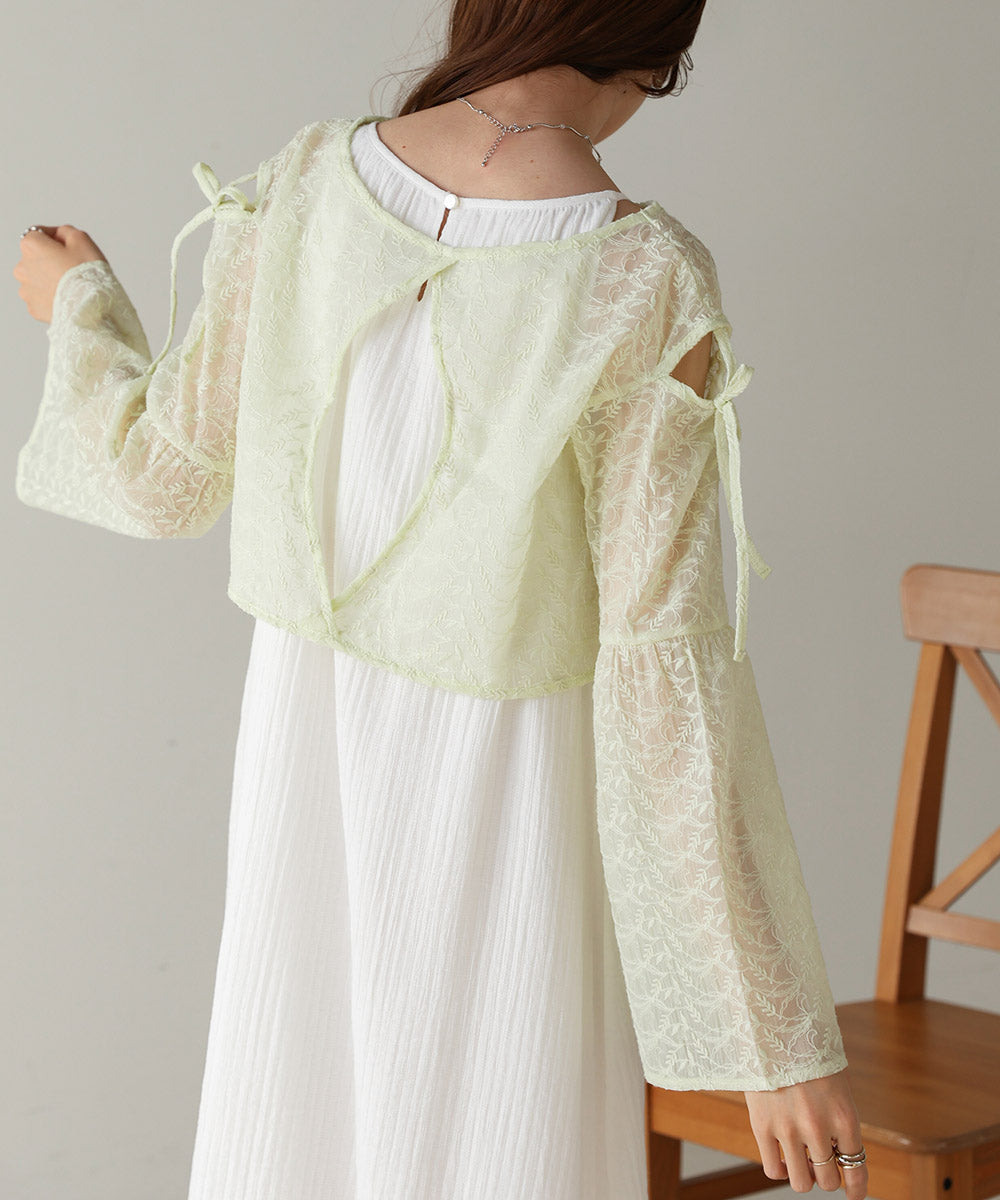 LACE BLOUSE + AMERI ONEPIECE SET