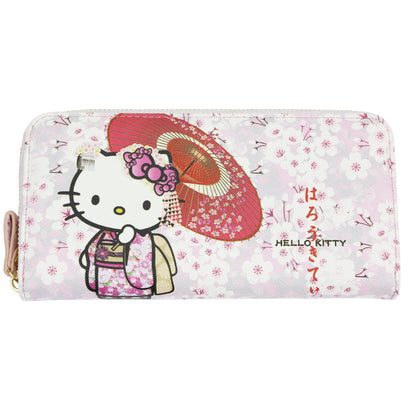 Hello Kitty 日本花紋 長款銀包&卡套