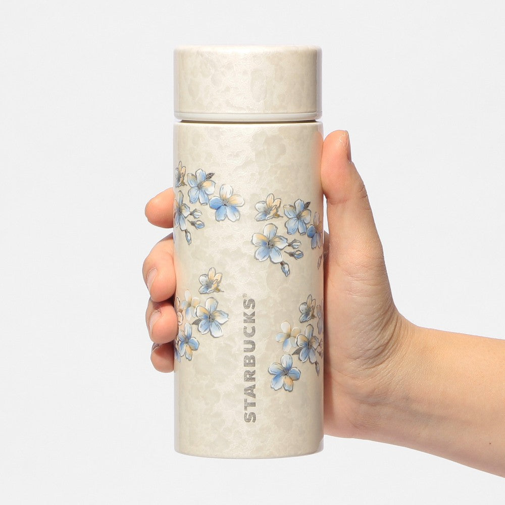 櫻花貝殼白保溫瓶 355ml