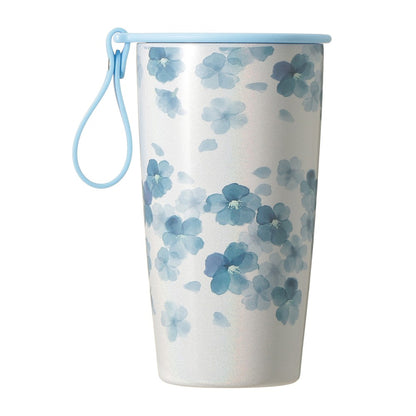 櫻花掛繩隨身瓶 天空藍 355ml