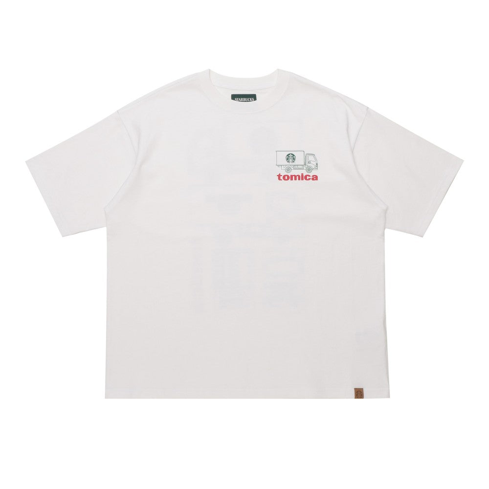 【Starbucks × BEAMS TOMICA Collection】LOGO 貨車印花 T-shirt A（成人） STARBUCKS STAND by BEAMS Tee A for Adults