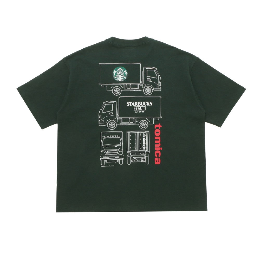 【Starbucks × BEAMS TOMICA Collection】LOGO 貨車印花 T-shirt A（成人） STARBUCKS STAND by BEAMS Tee A for Adults