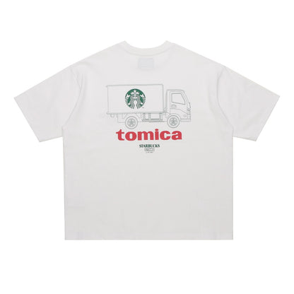 【Starbucks × BEAMS TOMICA Collection】LOGO 貨車印花 T-shirt B（成人） STARBUCKS STAND by BEAMS Tee B for Adults