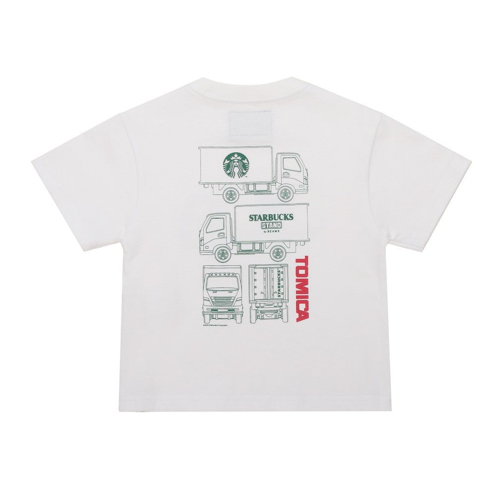 【Starbucks × BEAMS TOMICA Collection】LOGO 貨車印花 T-shirt A（KIDS） STARBUCKS STAND by BEAMS Tee A for Kids