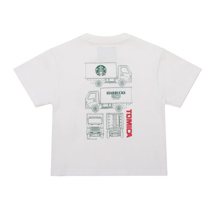 【Starbucks × BEAMS TOMICA Collection】LOGO 貨車印花 T-shirt A（KIDS） STARBUCKS STAND by BEAMS Tee A for Kids