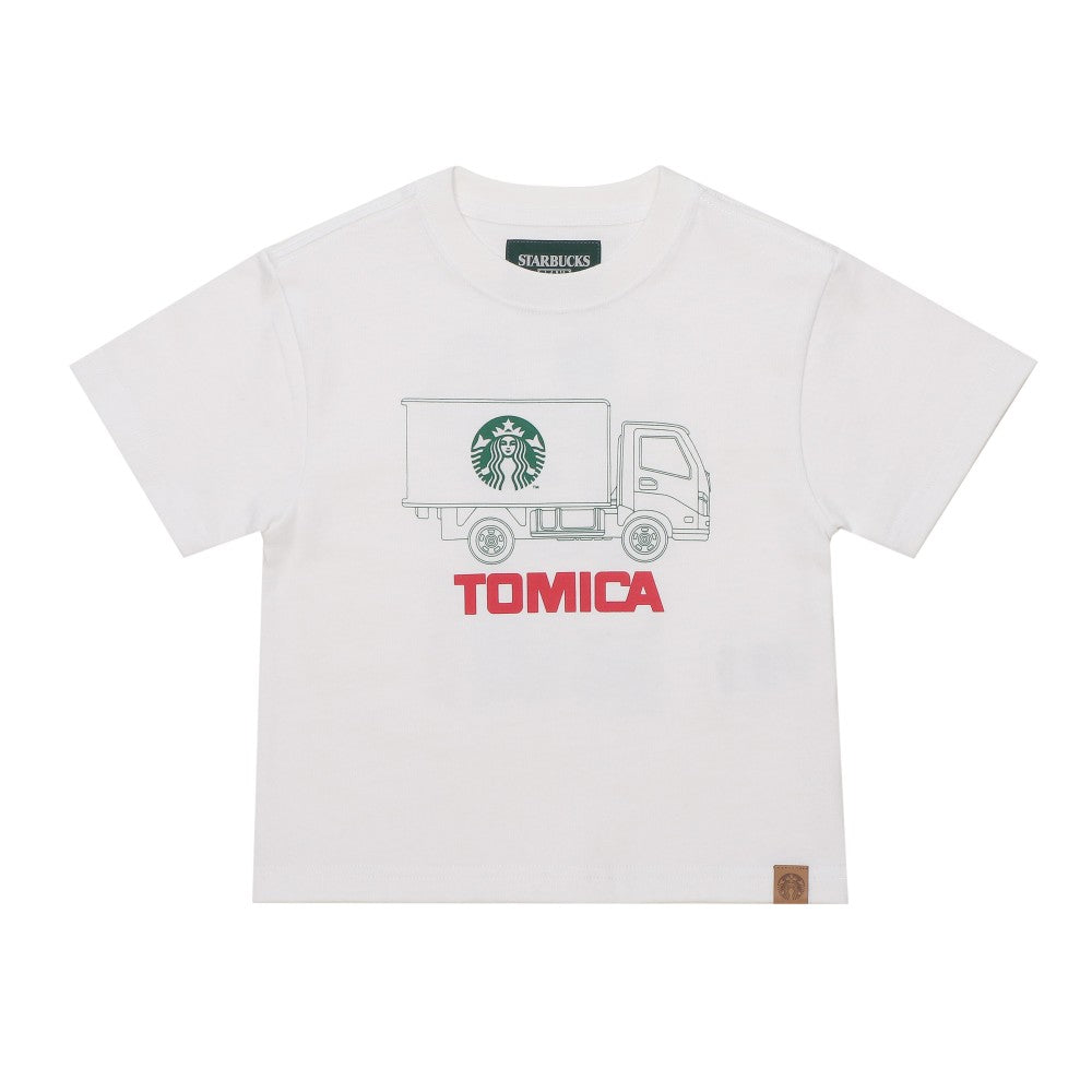 【Starbucks × BEAMS TOMICA Collection】LOGO 貨車印花 T-shirt A（KIDS） STARBUCKS STAND by BEAMS Tee A for Kids