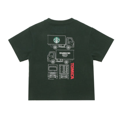 【Starbucks × BEAMS TOMICA Collection】LOGO 貨車印花 T-shirt A（KIDS） STARBUCKS STAND by BEAMS Tee A for Kids