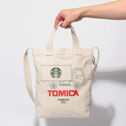 【Starbucks × BEAMS TOMICA Collection】大 Logo 厚帆布托特袋（STARBUCKS STAND by BEAMS 親子 Tote）