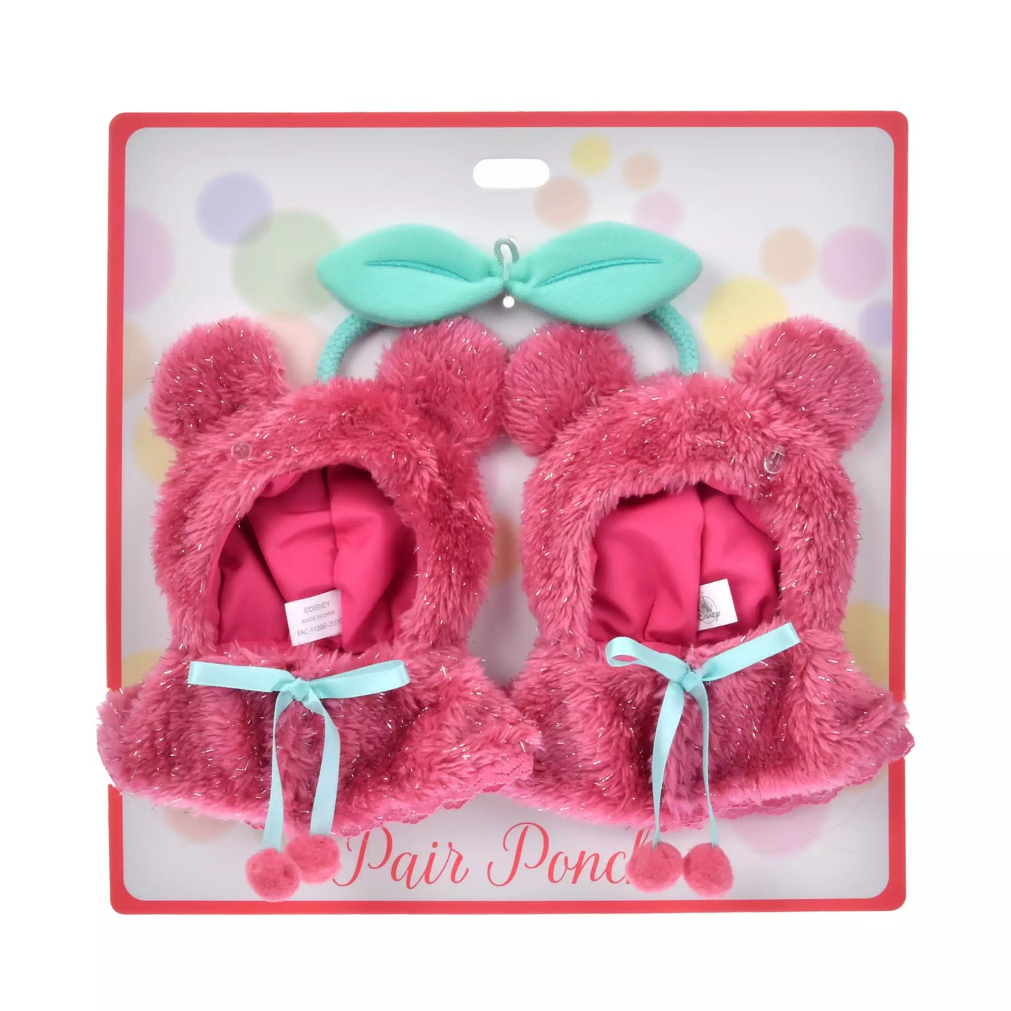 UniBearCity 公仔鑰匙圈專用服飾 雨衣 米奇 櫻桃 GLOSSY FRUITS