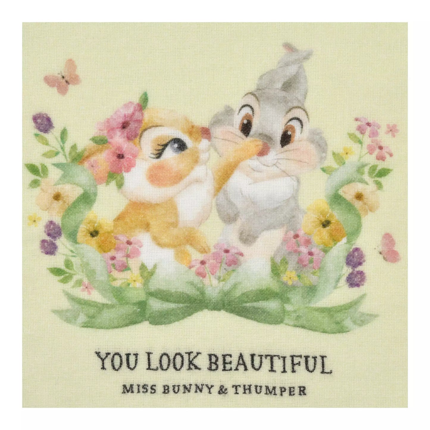 Miss Bunny & Thumper 紗布迷你毛巾 Miss Bunny & Thumper Gauze Mini Towel – Spring Romance