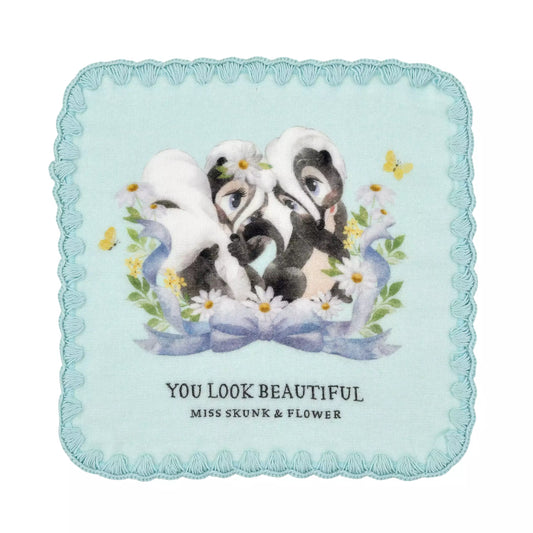 Miss Skunk & Flower 紗布迷你毛巾 Miss Skunk & Flower Gauze Mini Towel – Spring Romance