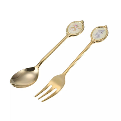 Miss Bunny & Thumper 匙叉餐具套裝 Miss Bunny & Thumper Spoon & Fork Set – Spring Romance