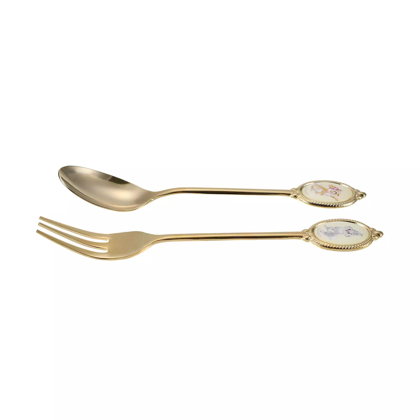Miss Bunny & Thumper 匙叉餐具套裝 Miss Bunny & Thumper Spoon & Fork Set – Spring Romance