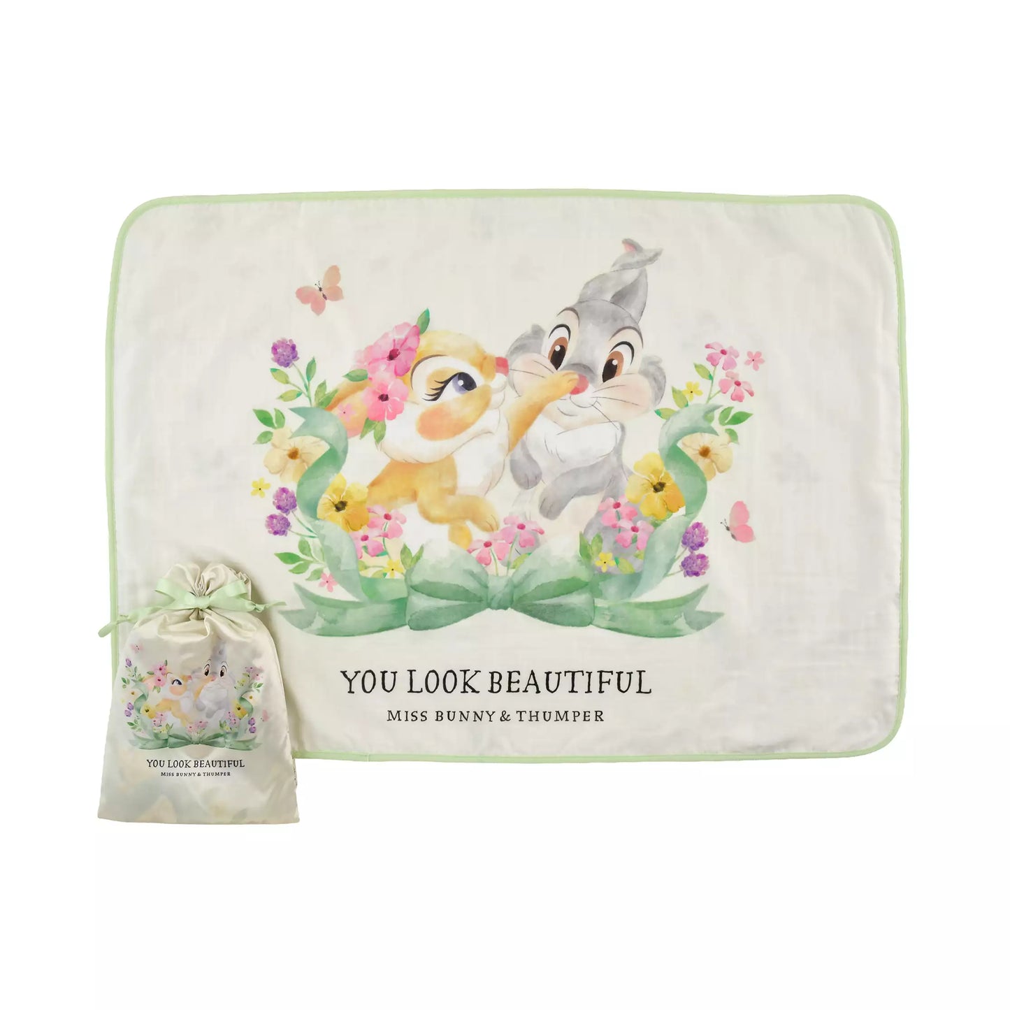 Bambi 雙面涼感紗布毛毯（附巾着）Bambi Gauze Cool Reversible Blanket Pouch Set – Spring Romance