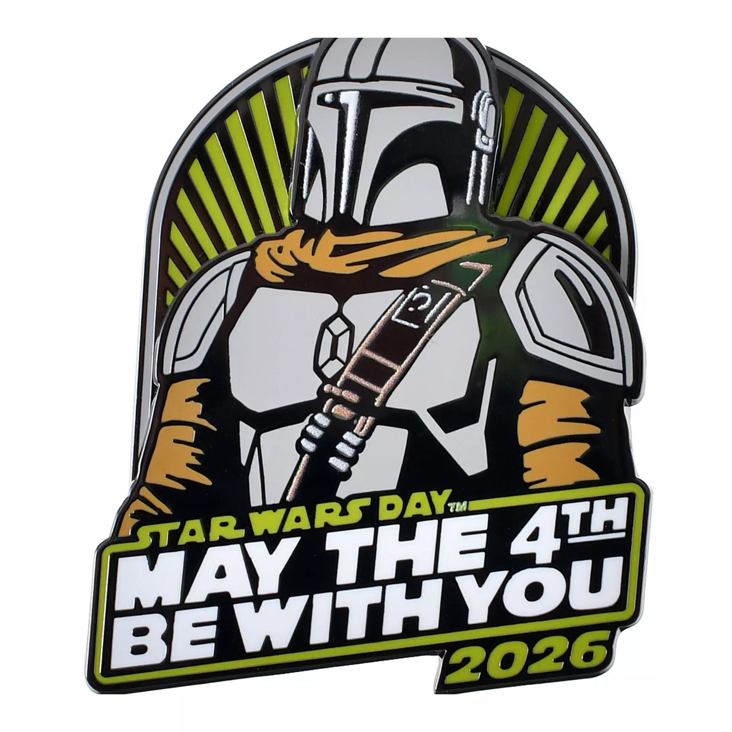 Star Wars Mandalorian May the 4th 2026 徽章 Mandalorian Helmet Pin “May the 4th 2026”