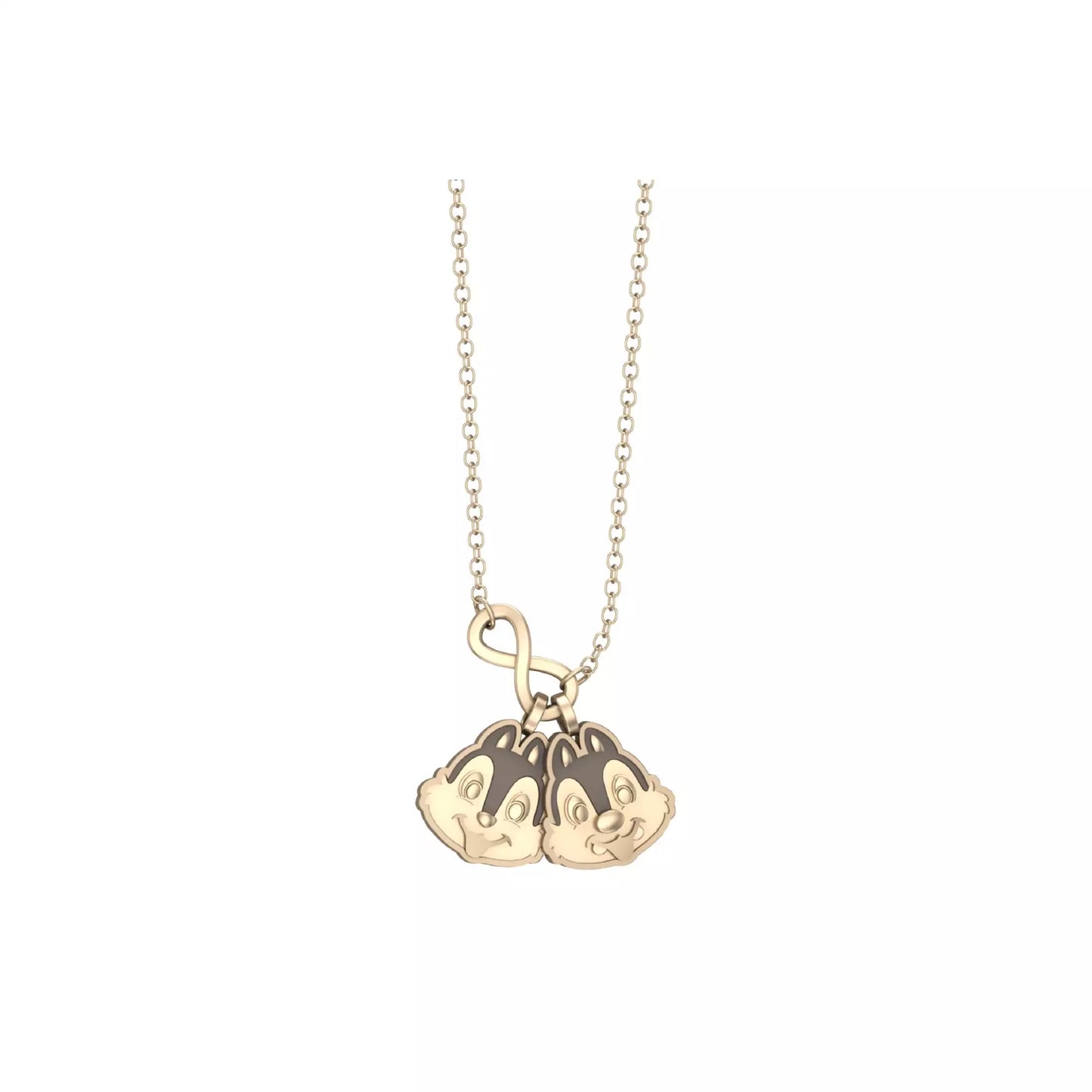 RAVIPA Chip & Dale 頭像金色頸鍊 RAVIPA Chip & Dale Face Gold Necklace