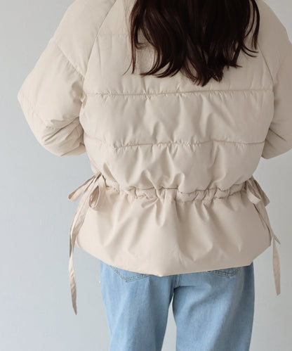 Side Ribbon Padded Down Jacket