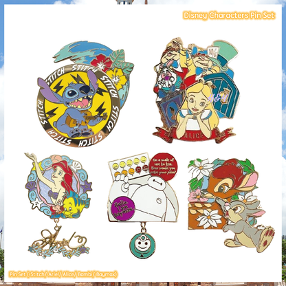 Disney Characters Pin Set