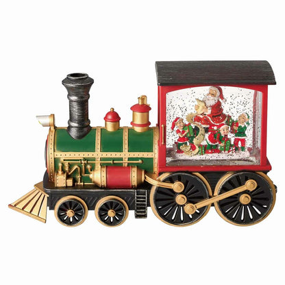 Christmas Decoration LED Snow Lights Santa Claus Train