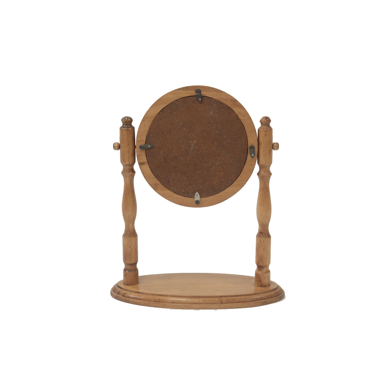 Pine Stand Mirror Round