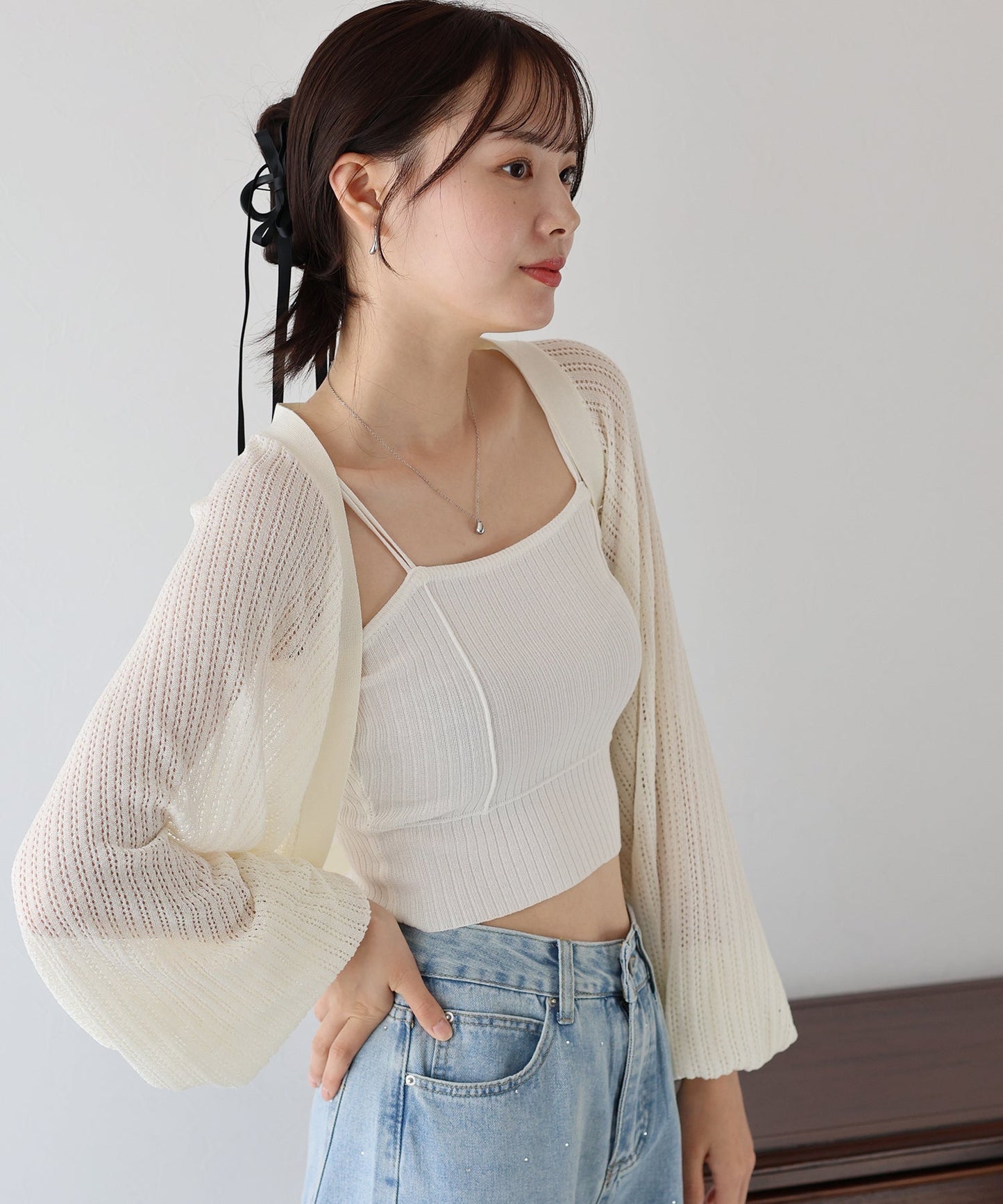 Mesh Cardigan