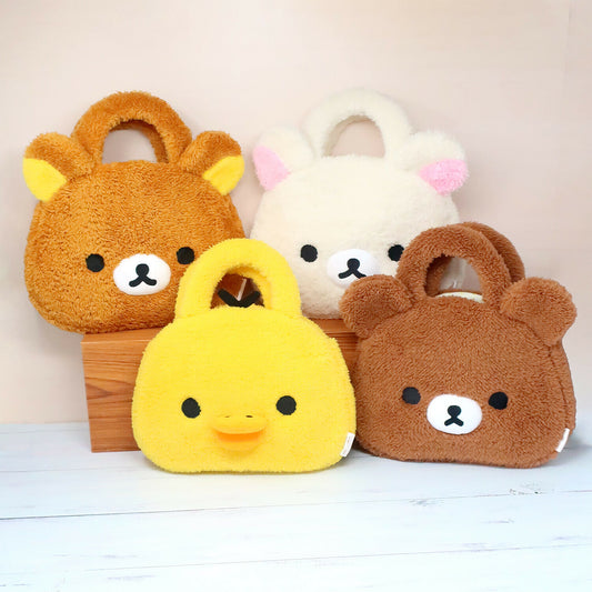 Rilakkuma Fluffy Tote Bag & Pouch Set