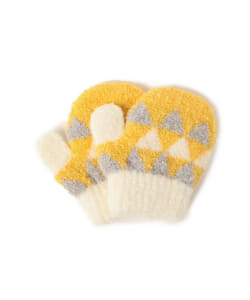 tet. 兒童三角圖案連指手套 — 可愛幾何設計