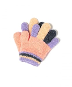 tet. 兒童多色拼接手套 — 繽紛用色設計