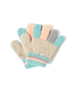 tet. 兒童多色拼接手套 — 繽紛用色設計