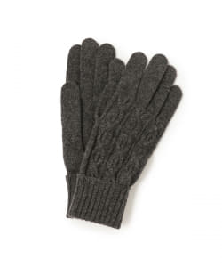 tet. 男裝麻花織紋手套 — 經典針織款