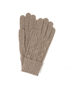 tet. 男裝麻花織紋手套 — 經典針織款