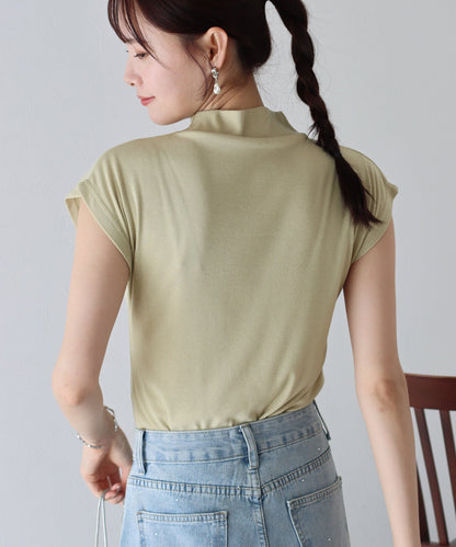High Neck French Sleeve T-shirt