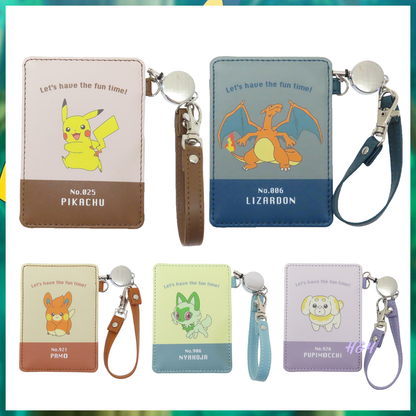  Pokemon Characters Card Holder with Scroll 