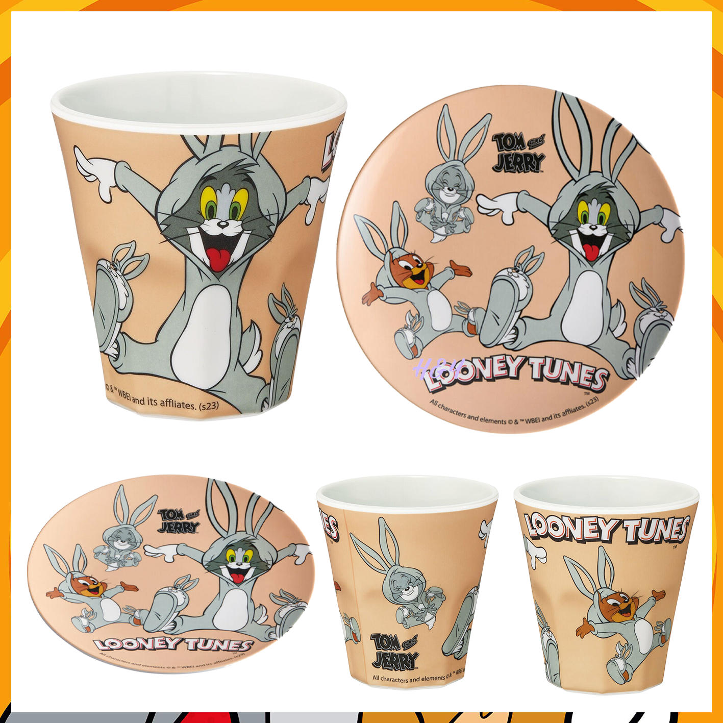 Tom&Jerry Cup and Saucer 4pcs