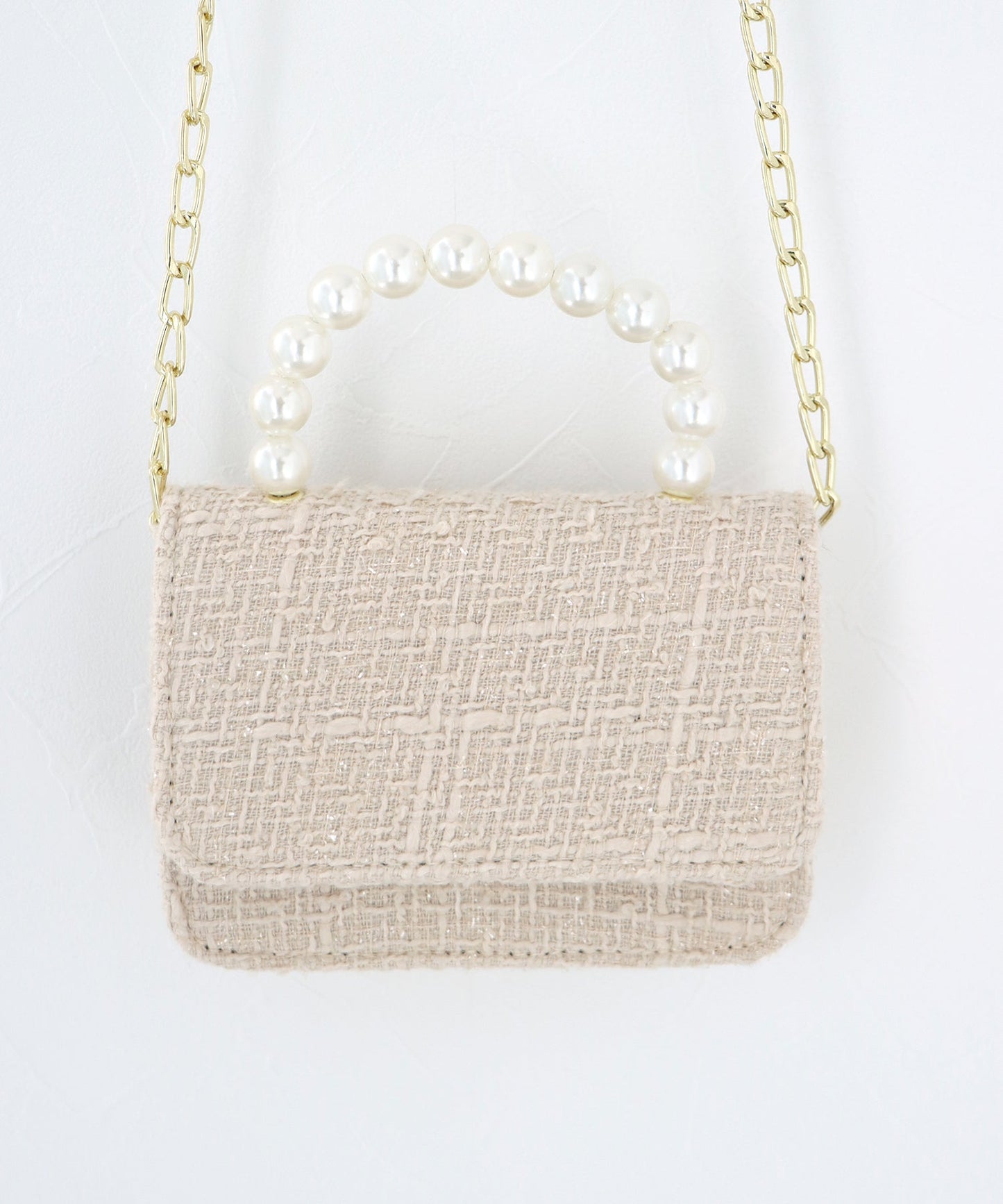 Pearl Handle 2-Way Mini Bag