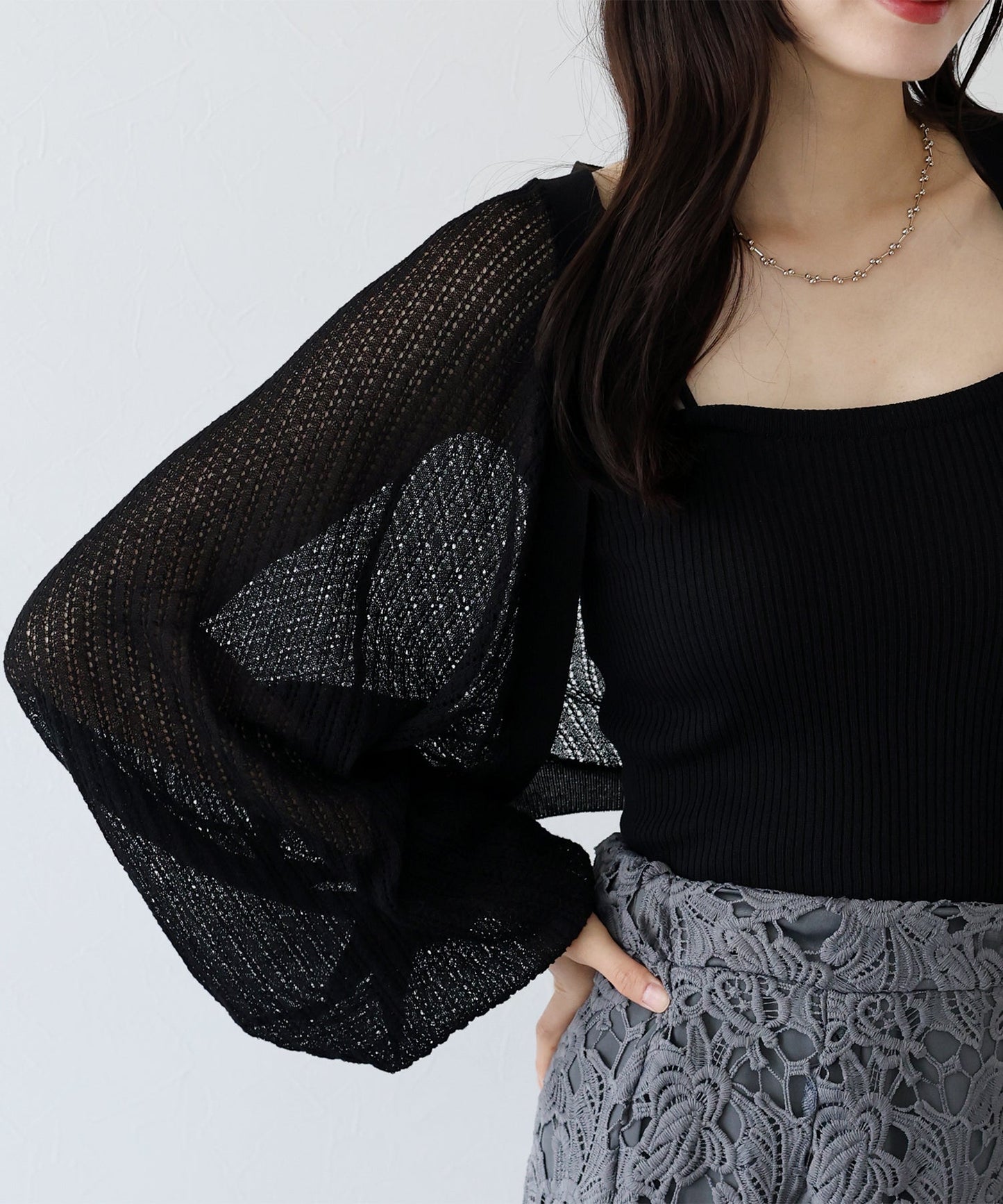 Mesh Cardigan