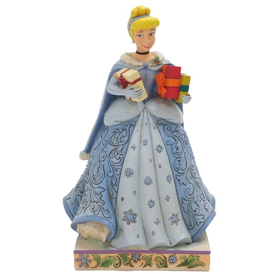  Disney Traditions Christmas Cinderella & Belle Ornaments 