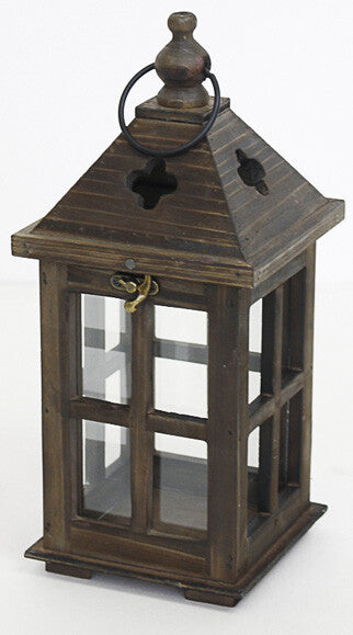  Murataya Sangyo brown wooden lantern 2pcs 