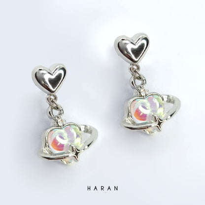 Universe Heart Earrings