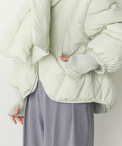 Quilted Jacket with Muffler