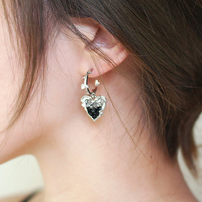 HARAN Heart Fruit Earring