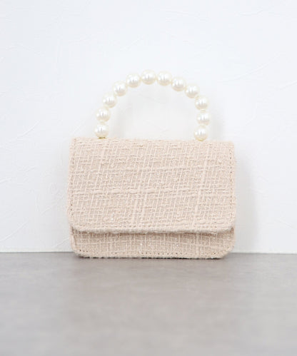 Pearl Handle 2-Way Mini Bag