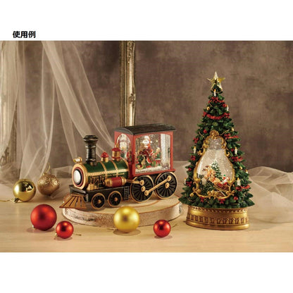 Christmas Decoration LED Snow Lights Santa Claus Train