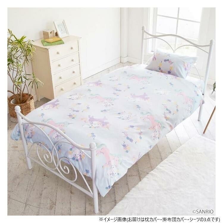  Sanrio Cinnamoroll floral pattern bed sheets 3-pack 