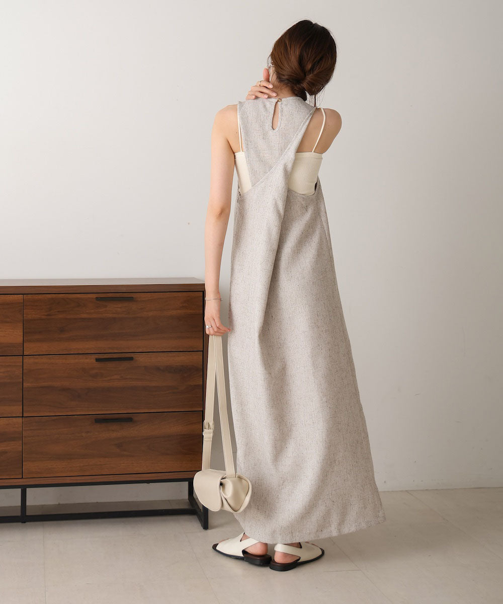 Back Cross Amesuri Long Dress