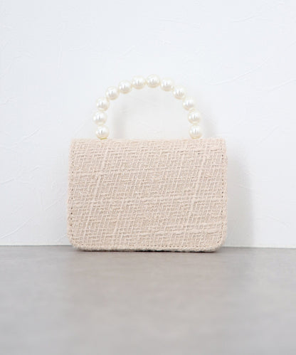 Pearl Handle 2-Way Mini Bag